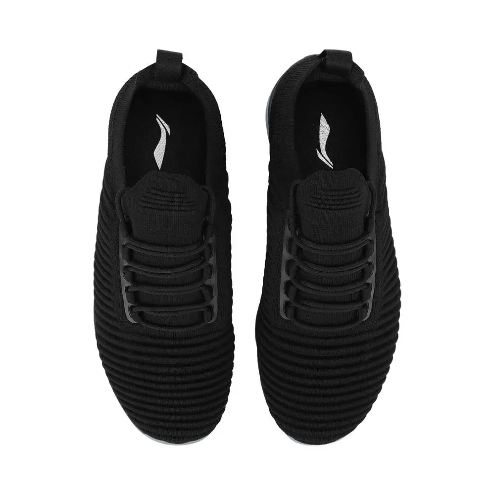 Li-Ning/Женская обувь для тренировок на мягкой подушке; однотонная трикотажная подкладка; дышащая Спортивная обувь для фитнеса; удобные кроссовки; AFJN016 YXX036