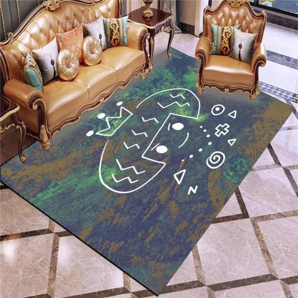 INS Trend Simple Illustration 3D Printed Rugs Area Door Mat Carpet Floor Bedroom Doormat Non-slip Living Room | Дом и сад