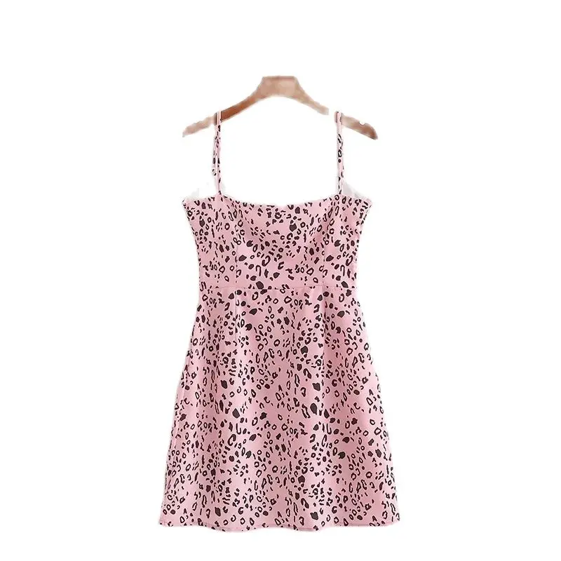 

2021 Summer New Fashion Home Cute Polka Dot Print Sling Short Skirt Women's Clothing Ropa Mujer Talla Grande Vestido Feminino