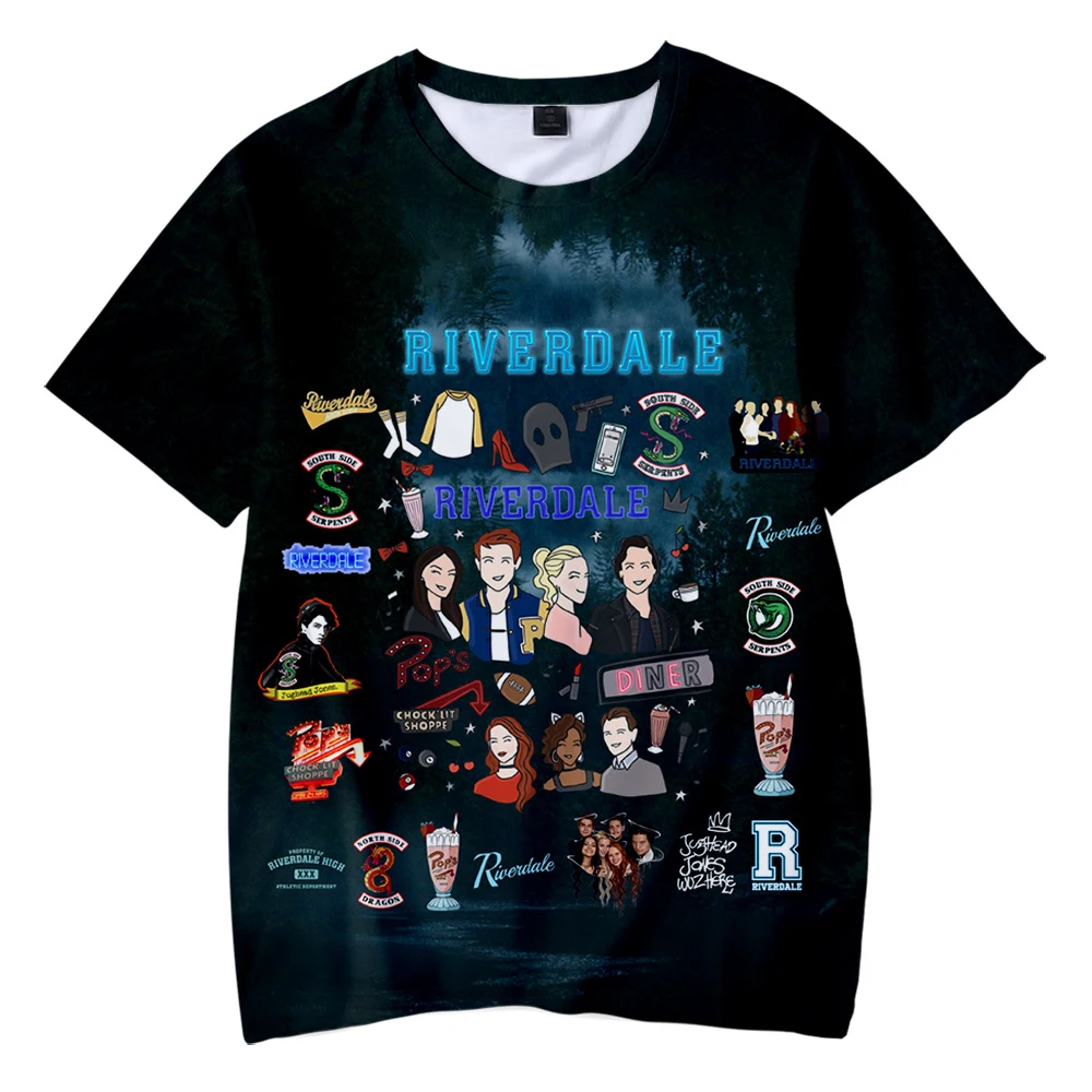 

Summer TV Riverdale Season 5 Women Men T-Shirt Boys Girls 3D Cartoon O-Neck Short Sleeves Cosplay Costume Tops T Shirt