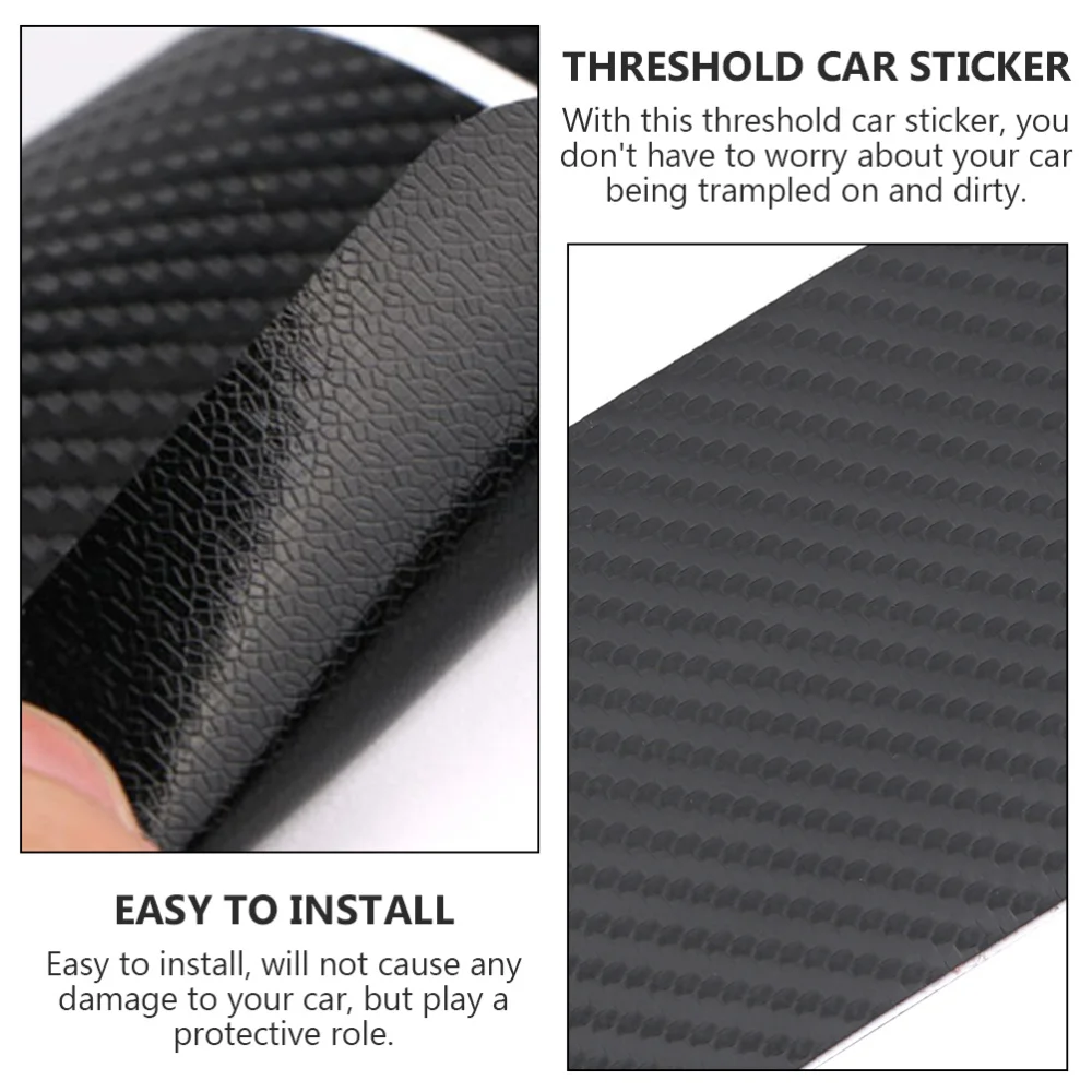 

4 Sets Car Threshold Sticker Scratch Cover Protector Car Door Sill Protector