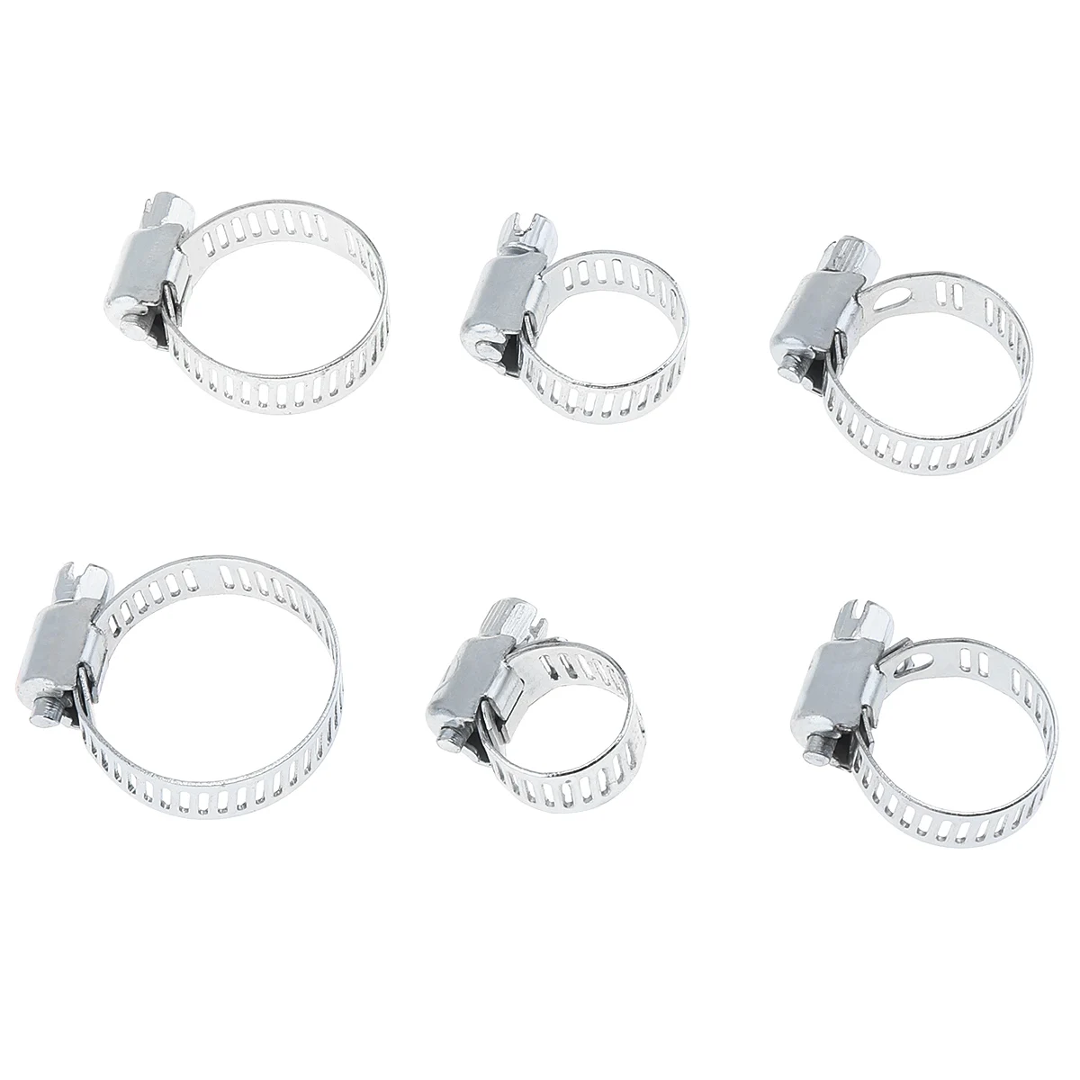 Портативный 12 шт мульти Размеры 13 мм-29 мм Нержавеющая сталь обруч зажим для