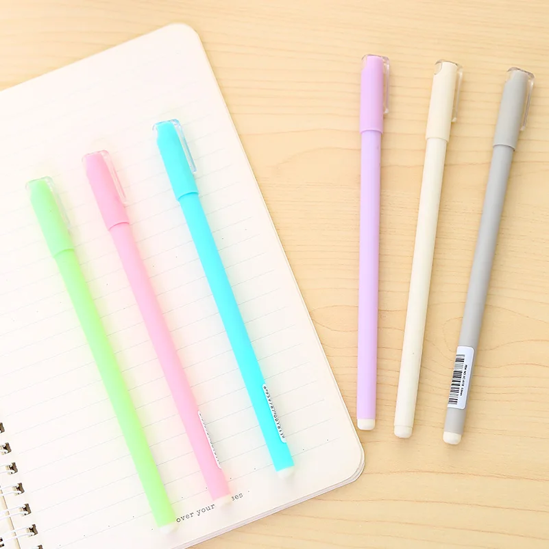 12 шт./компл. Симпатичные Новинка Карамельный цвет гелевыми чернилами Back to School