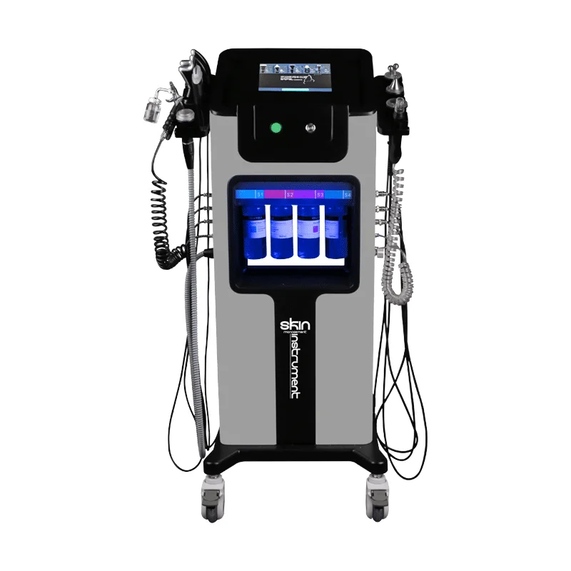 

8 in 1 Hydrafacial Oxygen Jet Aqua Peel Machine Microdermebrasion Skin Rejuvenation Cryo Facial and Eye Lifting Beauty Tools