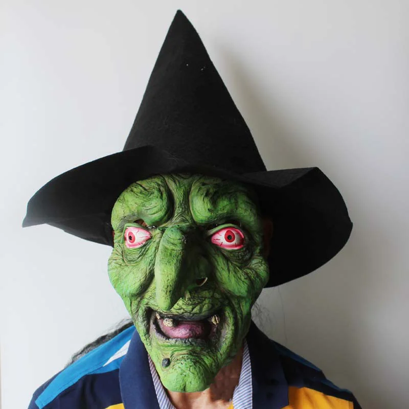 

Halloween Thriller Mask Horror Witch Scary Halloween Haunted House Latex Mask Cosplay Scaryn Costume Party Props