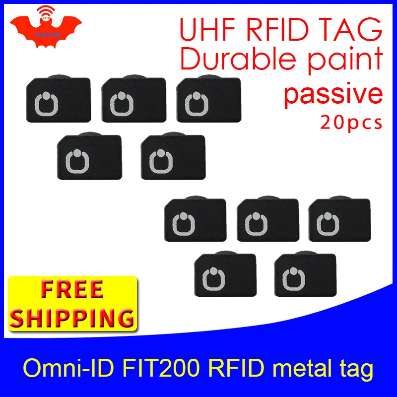 UHF RFID metal tag omni-ID fit 200 915m 868mhz Alien Higgs3 EPC 20pcs free shipping durable paint very small passive RFID tags