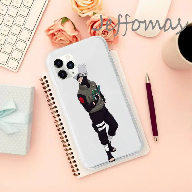 

naruto kakashi Phone Case Transparent soft For iphone 5 5s 5c se 6 6s 7 8 11 12 plus mini x xs xr pro max