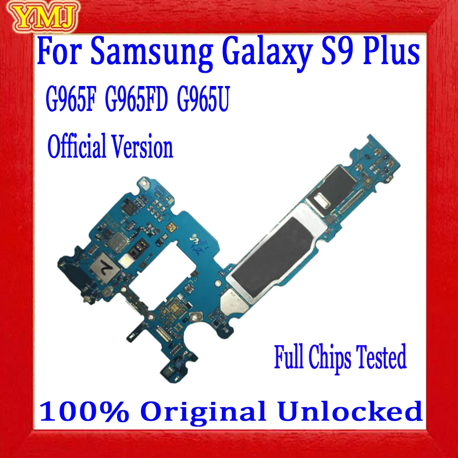 

Free Shipping 64GB For Samsung Galaxy S9 G960F G960FD G960U S9 Plus G965F G965FD G965U Motherboard Original Unlock Logic Board