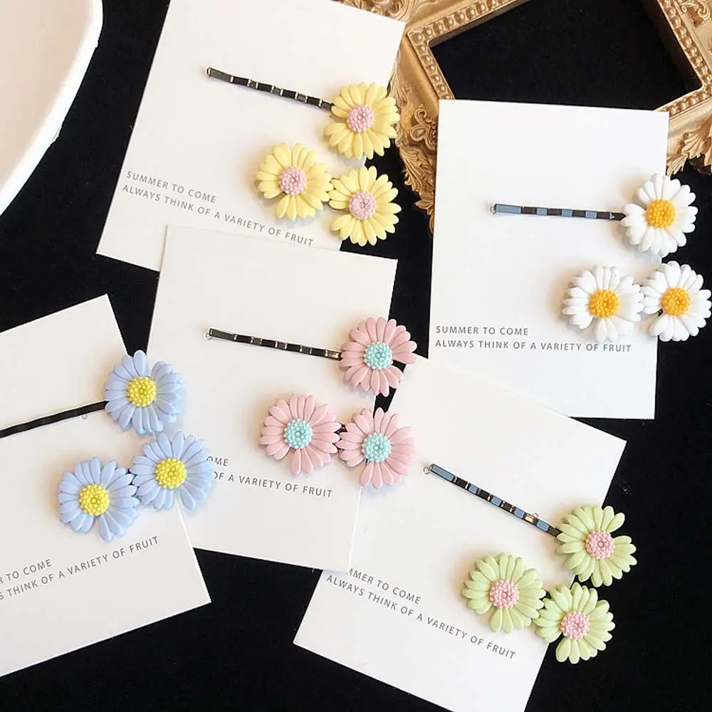 

Temperament Daisy Hairpin Korean Sweet Duckbill Clip Side Clip Fashion Hair Accessories