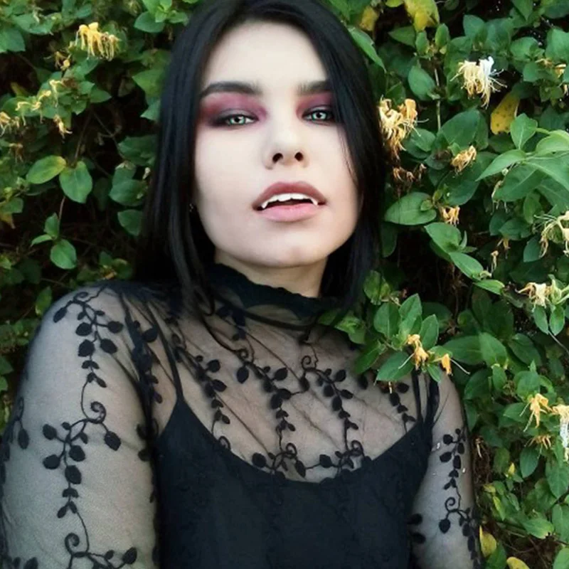 Зубы вампира клыки реквизит для костюма на Хэллоуин искусственные зубы твердый