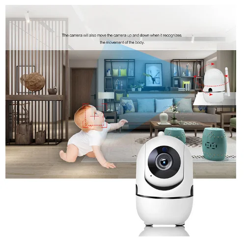 

IP Camera Black Smart 1080P Cloud Home Security Surveillance camera Auto Tracking Network Wireless CCTV yCC365 PLUS WiFi Camera