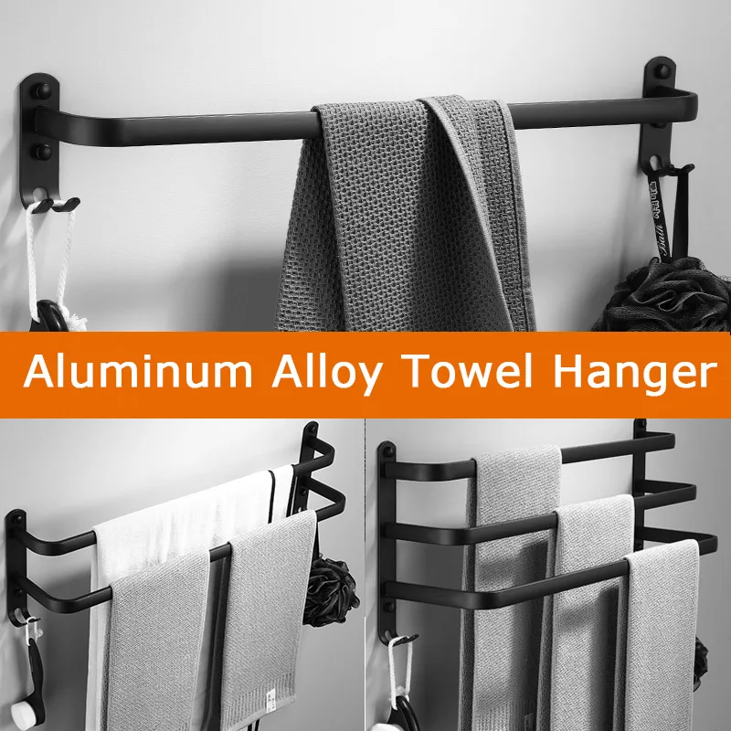 Алюминий 3 Слои Полотенца стеллаж для выставки товаров рельс вешалки настенный 30