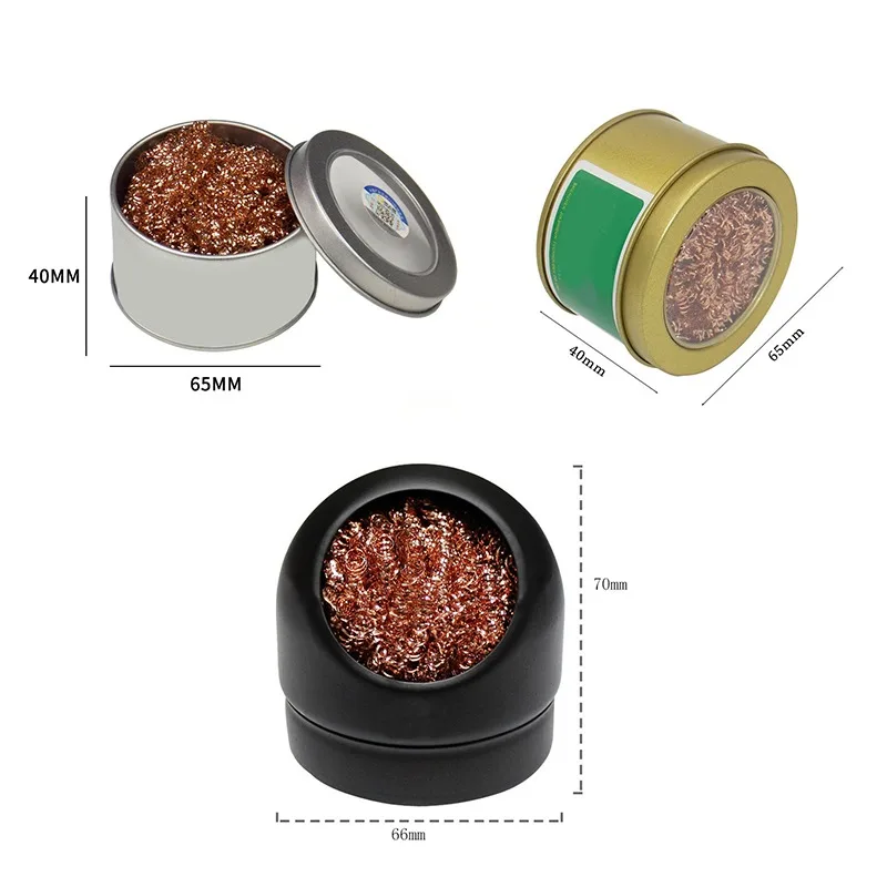 Зажим для паяльника черный/золотой с губкой и держателем | Инструменты