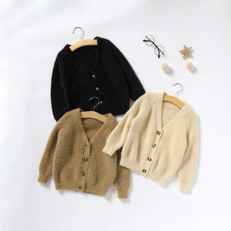

2 3 4 5 6 7 Years Kids Sweaters Autumn Winter Casual Knitted Sweaters for Boys Toddler Girls Clothing Cardigan Children Jackets