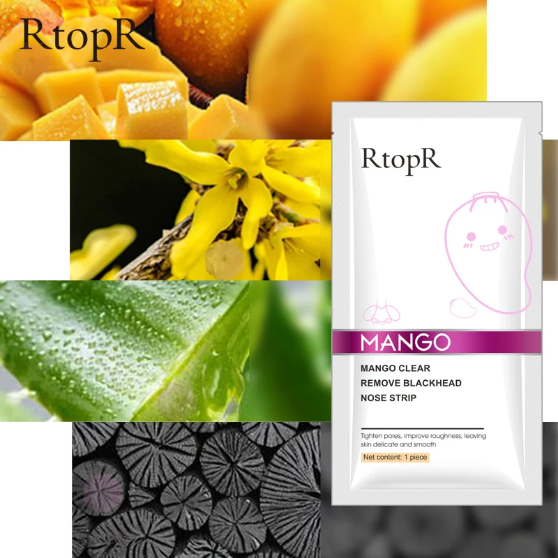 10pcs Blackhead Remover Nose Mask Nasal Patch Point Peel Off Face Sticker Acne White Head Pore Cleansing Shrink Pores - купить по