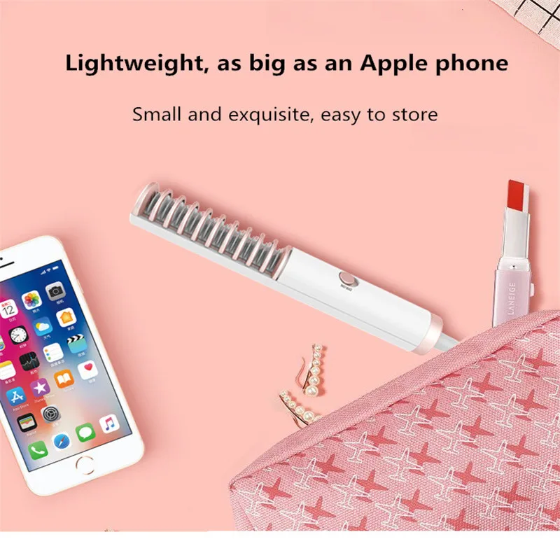 LisaPro 2019 Новое поступление мини-выпрямитель для волос щетка бороды плоский утюжок