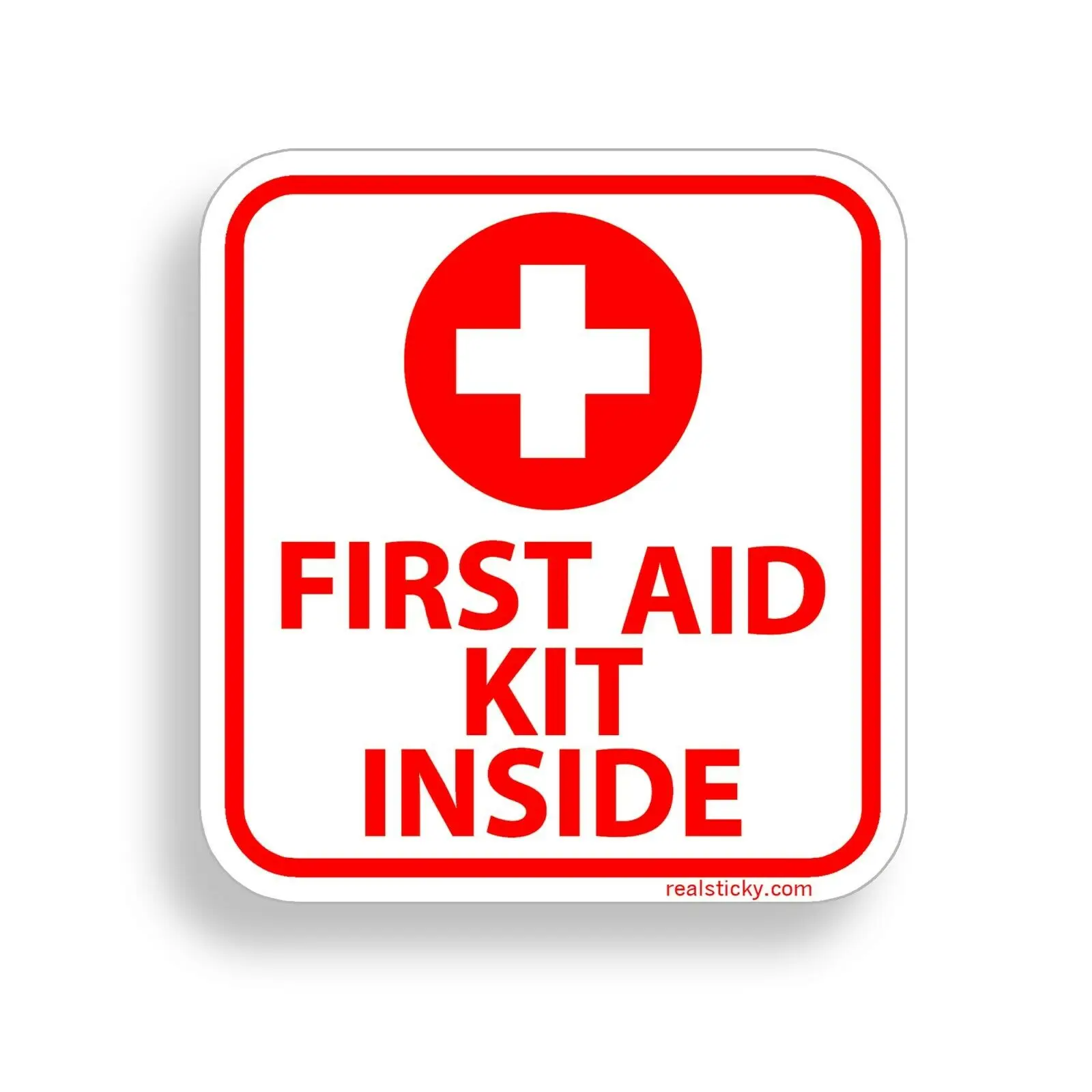 

Personalized Stickers 1st First Aid Kit Inside Stickers Decal Self Adhesive Vinyl Rescue Emergency DIY Waterproof Vinyl Decals