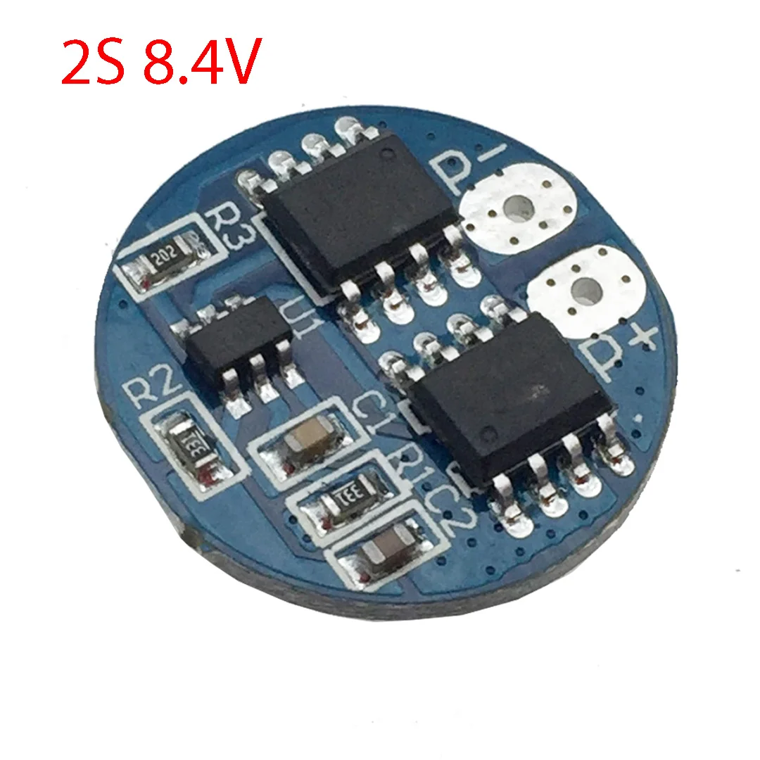 2S 8.4V Lithium Battery Protection Board Round Overcharge And Over Discharge Protection 5A Working Current