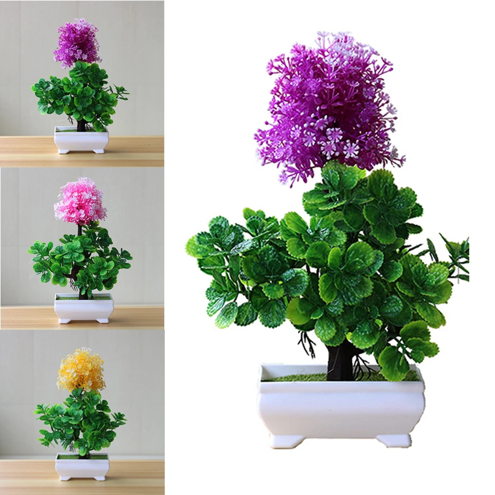 Луковый шар искусственный цветок Горшечное растение набор бонсай горшок богатое