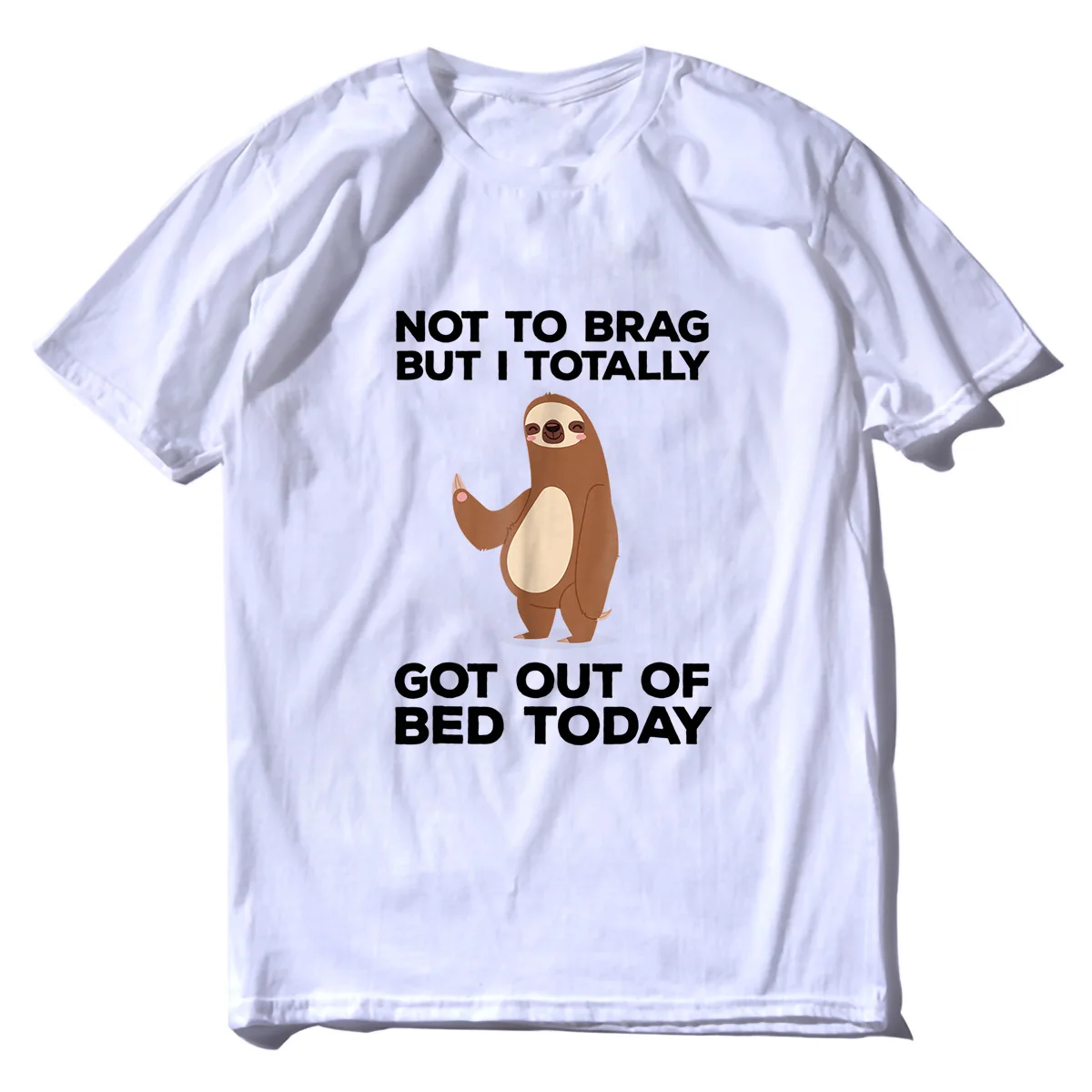 

100% забавная Ленивец унисекс, не хватает, но я полностью вышел из кровати сегодня, летняя мужская новинка, футболка для женщин, Повседневная У...