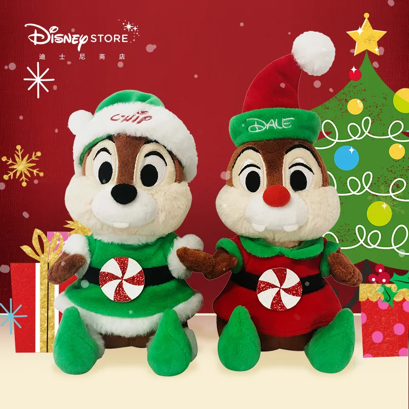 Оригинальный мультфильм Disney чип и Дейл Рождественская серия кукла милая мягкая