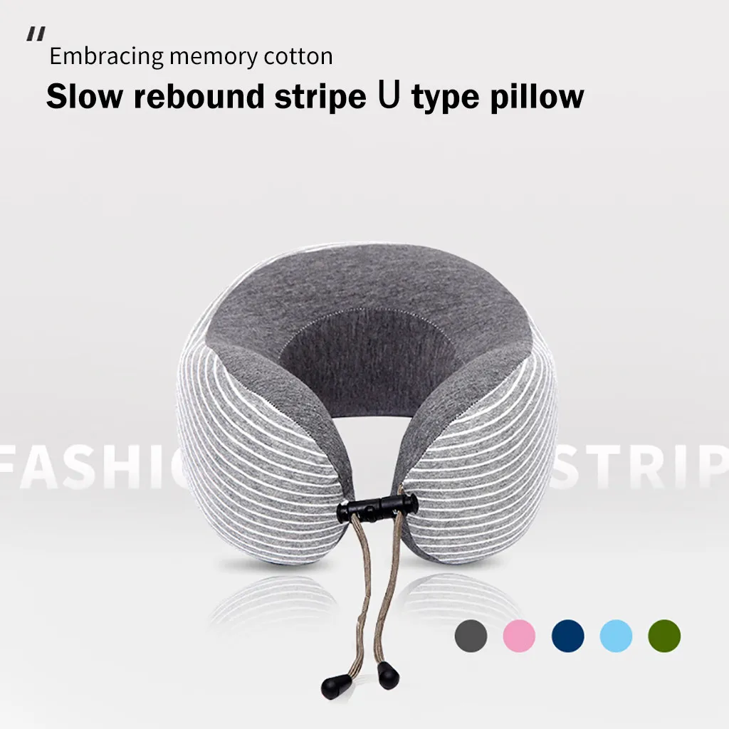 Креативная и удобная хлопковая подушка с памятью для путешествий складная