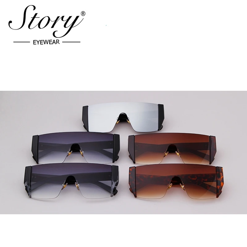 Очки солнцезащитные женские без оправы с заклепками и защитой UV400|glasses for driving|brand