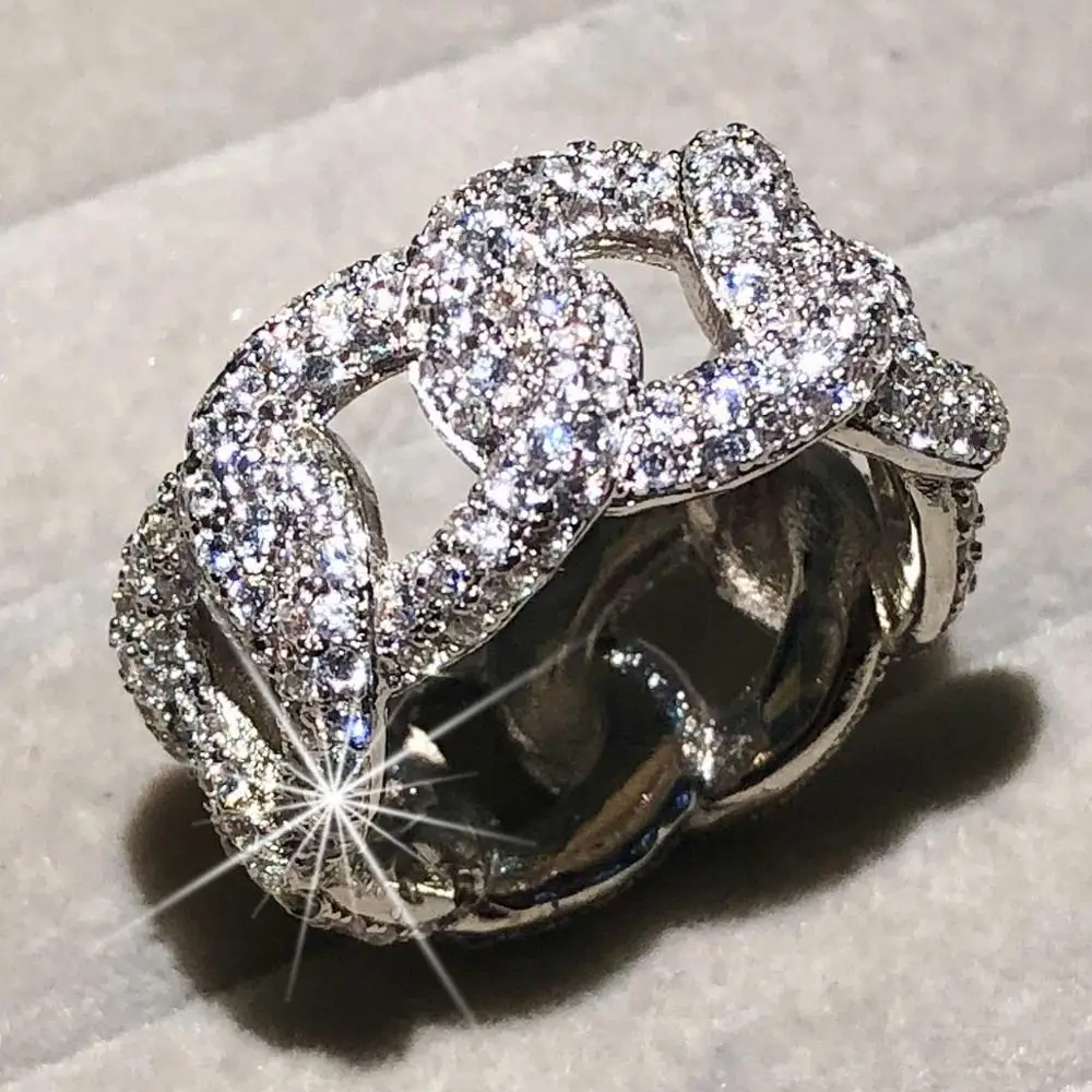 Женское кольцо из серебра 925 пробы с перфорацией | Украшения и аксессуары