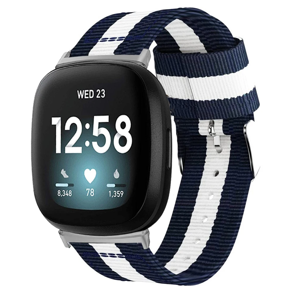 

Тканый ремешок correa для fitbit sense versa, 3 ремешка, для fitbit versa, 3 ремешка, для мужчин и женщин, спортивный дышащий сменный Браслет