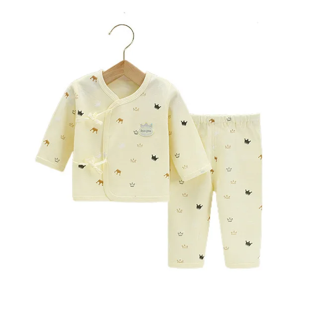 Cartoon print Newborn baby Clothes set soft cotton Baby underwear boy Set 0-3Months Autumn Unisex girls clothes | Детская одежда и