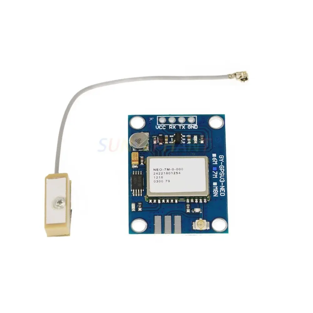 

NEO-7M For Replace Neo-6M Dual Antenna Interface GPS Mini NE0-7M EEPROM Satellite Positioning Module 51 SCM MCU For Arduno