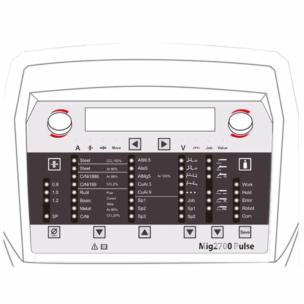 Synergic Pulse MIG КОМПАКТНЫЙ СВАРОЧНЫЙ АППАРАТ алюминиевый сварочный аппарат цифровой мультипроцесс MIG MAG TIG MMA Сварочное оборудование