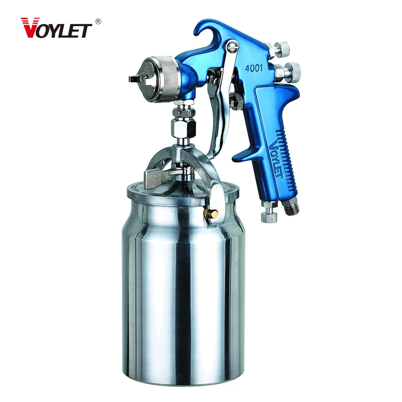 

Voylet HVLP Spray Gun, Siphon Feed, Blue Handle, 34 Oz -1.4/1.7/2.0mm Nozzle for A Variety of Low Viscosity Paints