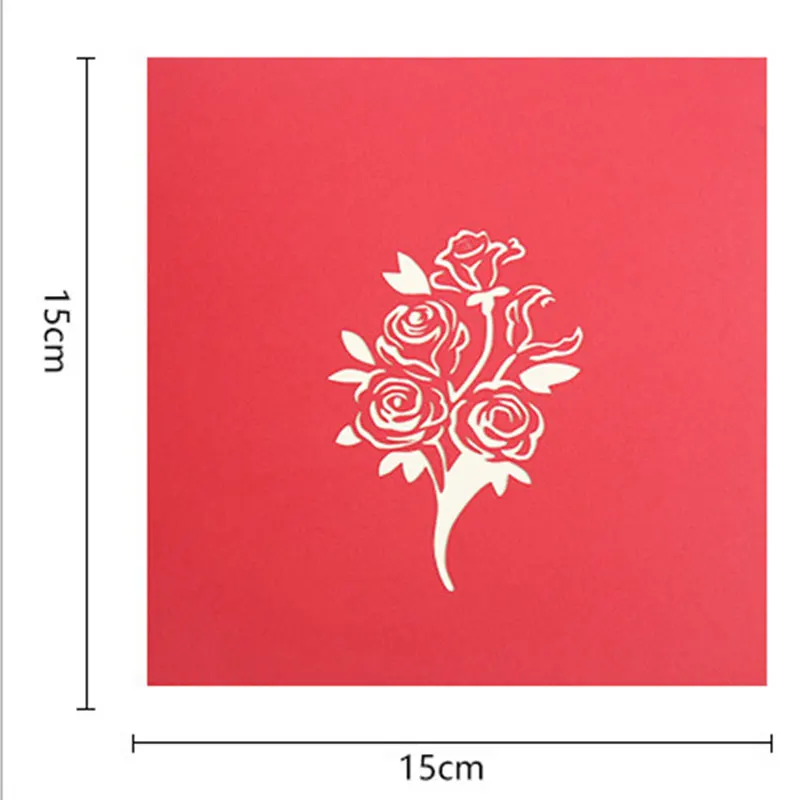 3D Поздравительные открытки-приглашения на свадьбу для матери и дочери годовщина
