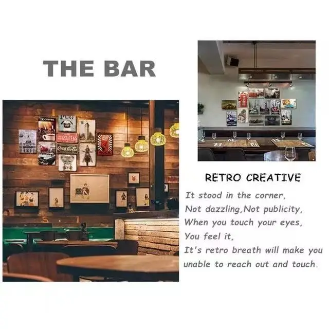 

metal Tin Sign 20*30 cm never too late for latte sticker Decor Bar Pub Home Vintage Retro Poster comic sticker