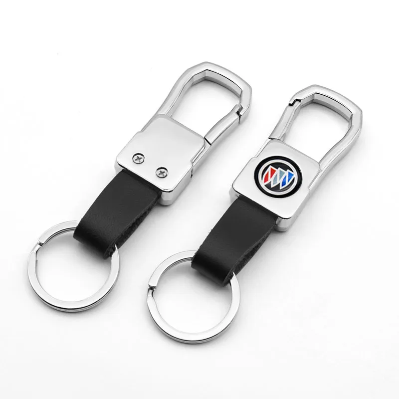 

1pcs gift Fashion Leather Emblem Car Key Chain Accessories For ENVISION Enclave Avenir Special Avista Riviera Business