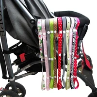 1pc baby stroller accessories toys teether pacifier bottle anti lost chain strap holder belt colorful pacifier clip for stroller