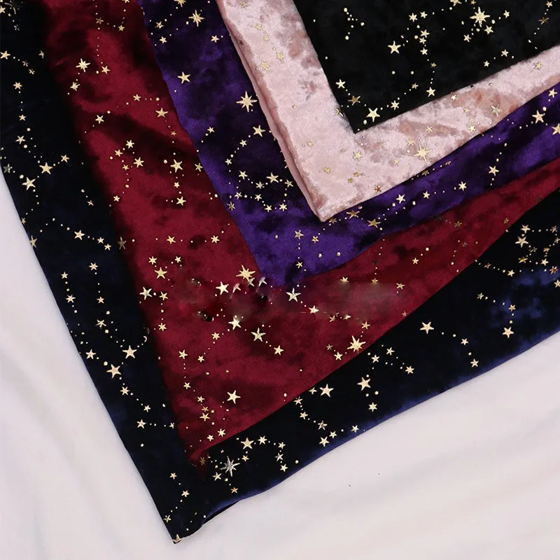 3D бронзовая Золотая Звезда Созвездие бриллианты Вельветовая ткань дизайнерская