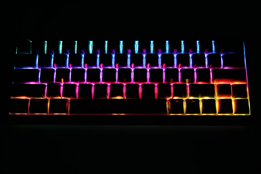 bm60rgb bm60 rgb 60% gh60 hot swappable Custom Mechanical Keyboard PCB programmed qmk firmware full rgb switch underglow type c