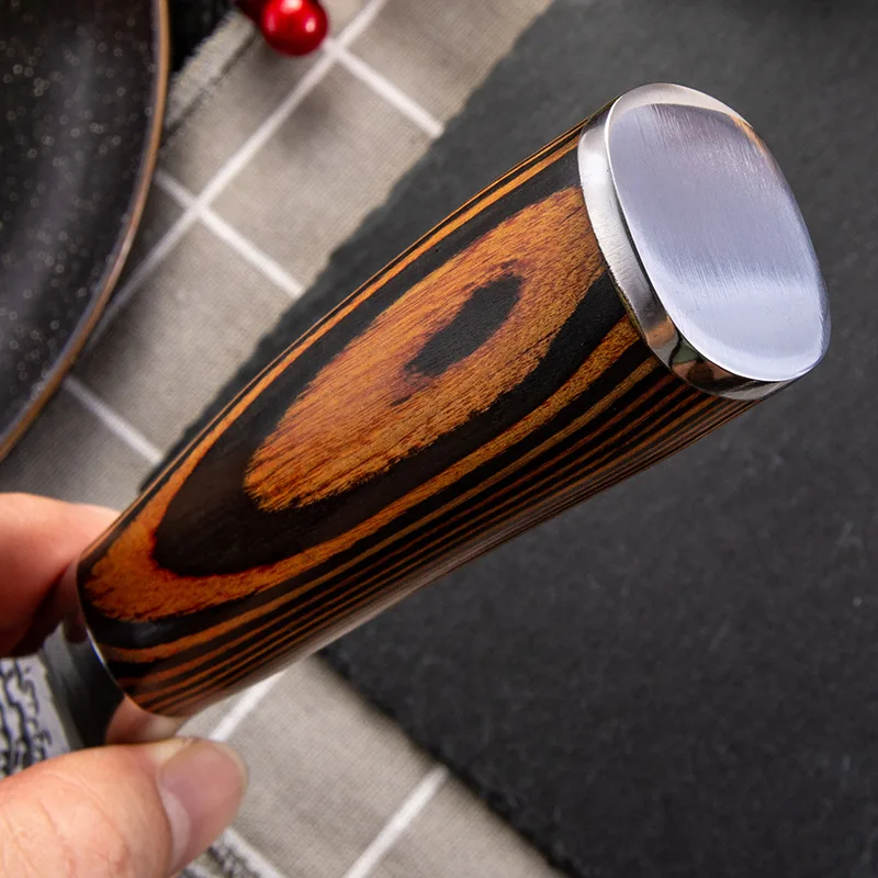 Кухонный нож шеф-повара японский Дамасского молотка узор мяса накири гьюто