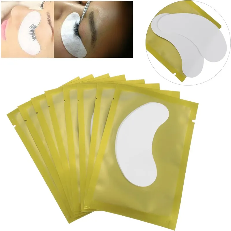 50 пар/упак. Золотой ненатуральные искусственные бумажные накладки для