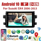 Автомагнитола 2 DIN на Android, мультимедийный плеер для Suzuki SX4 2006-2013, четырехъядерный, 9 дюймов, 1024*600, Bluetooth, 2 Din, автомобильный DVD, GPS-навигатор