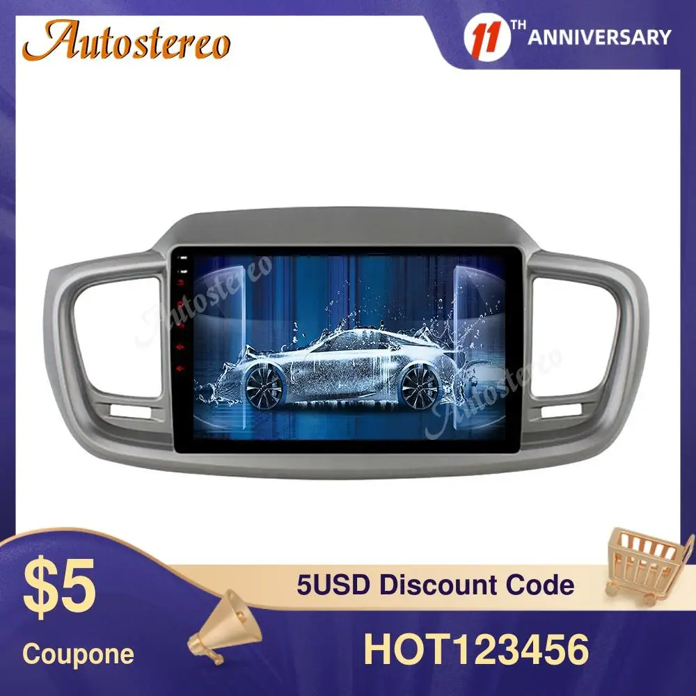 Для Kia SORENTO 2015 2016 Android 10 0 8-ядерный GPS-навигатор Автомобильный без DVD-плеера
