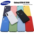 Чехол для A750 Samsung Galaxy A7 2018, мягкий защитный чехол из жидкого силикона для задней крышки Samsung A7 2018 A750, фоточехол