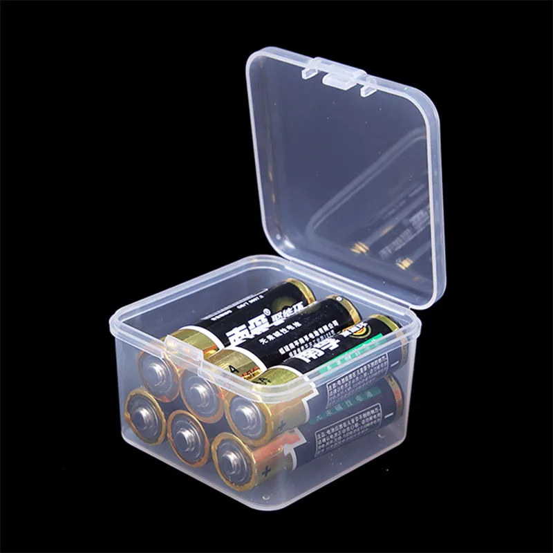 5 см квадратная PP пластиковая коробка полупрозрачная настольная для хранения Кол
