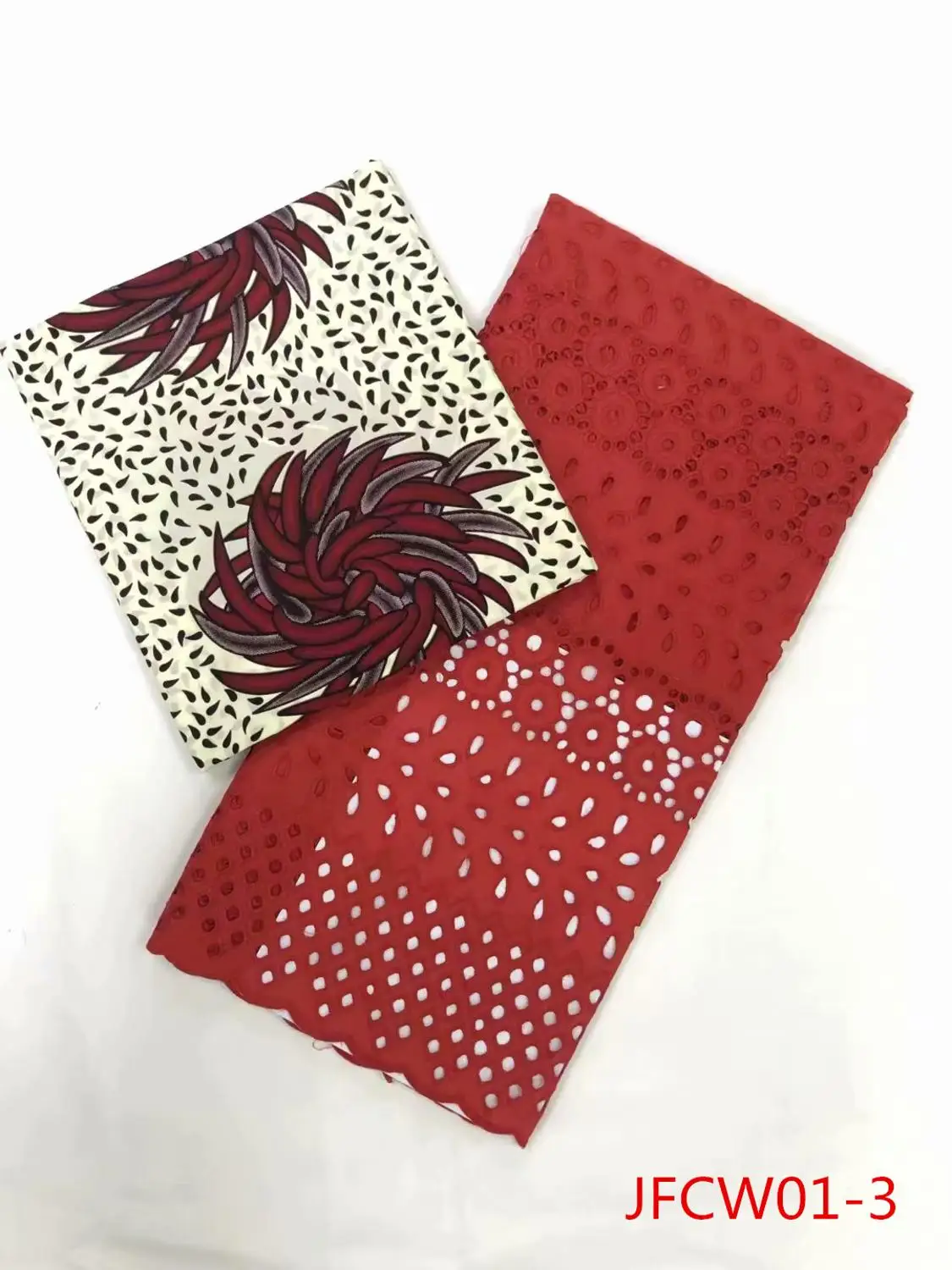 

New Fashion 3yards wax Fabric with Embroidery 2,5yards Lace Fabric sets