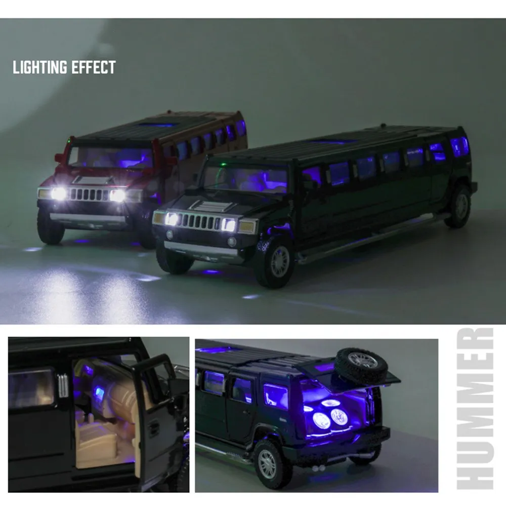 

1:32 Car Model Extended Sound and Light Pull Back Diecasts Alloy Collection Gift Toys Accepted Children's Metal Ornaments