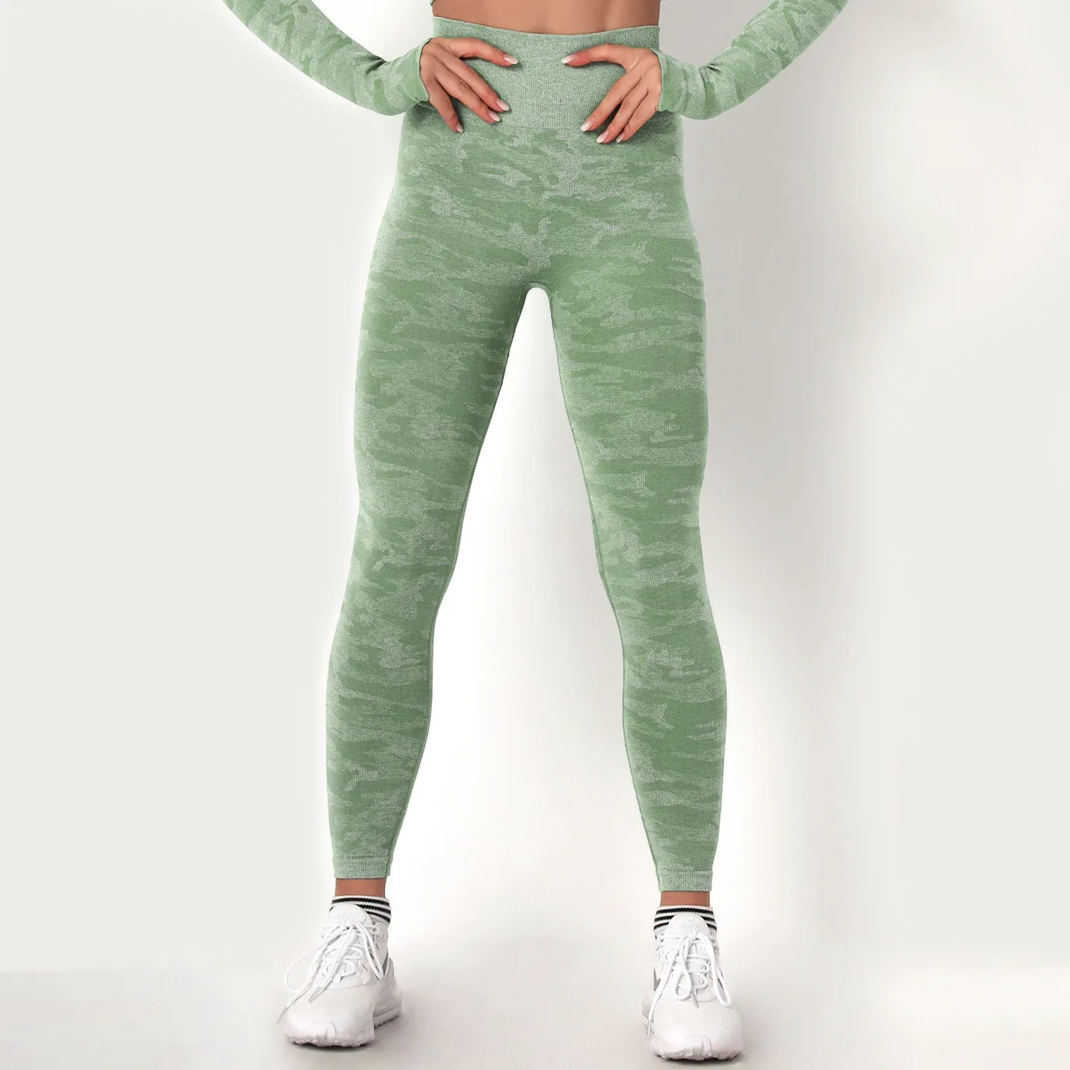

Camouflage Seamless Leggings High Waist Workout Pants Camo Push Up Running Sport Women Leggings Breathable