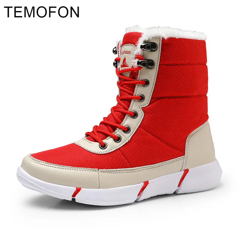 Теплые ботинки женская обувь большого размера зимние для снежной погоды женские