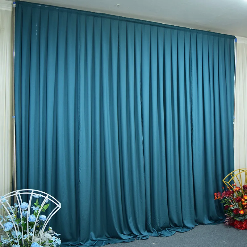 

3x3M New Chiffon Fabric Wedding Backdrop Curtain Panel Stage Background Photo Booth Outdoor Party Drapery Decoration